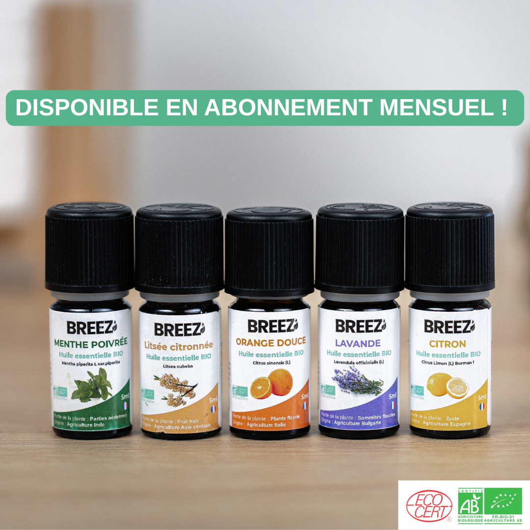 Pack de 5 Huiles essentielles Bio