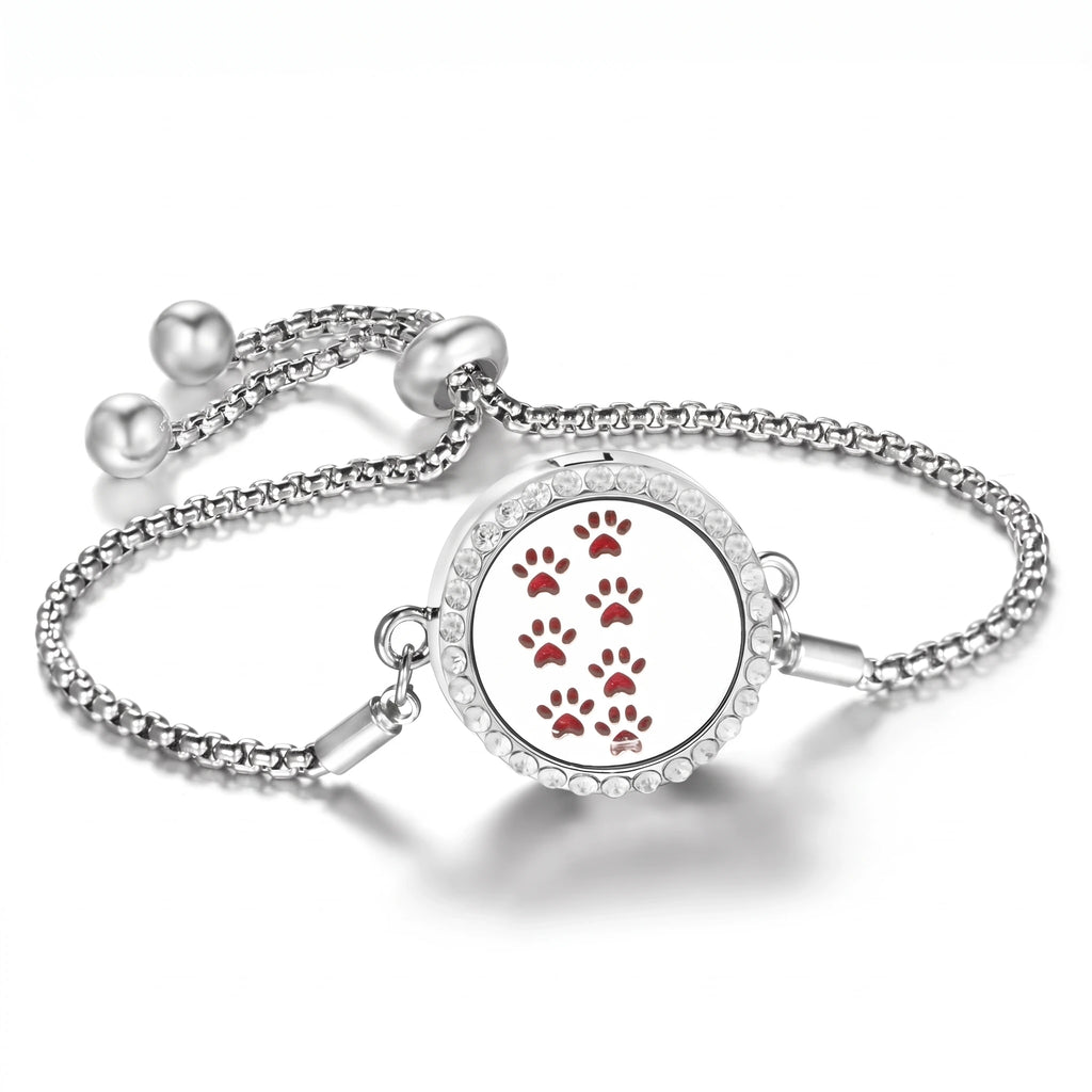 Bracelet Diffuseur d’Huiles Essentielles – Médaillon Ajustable