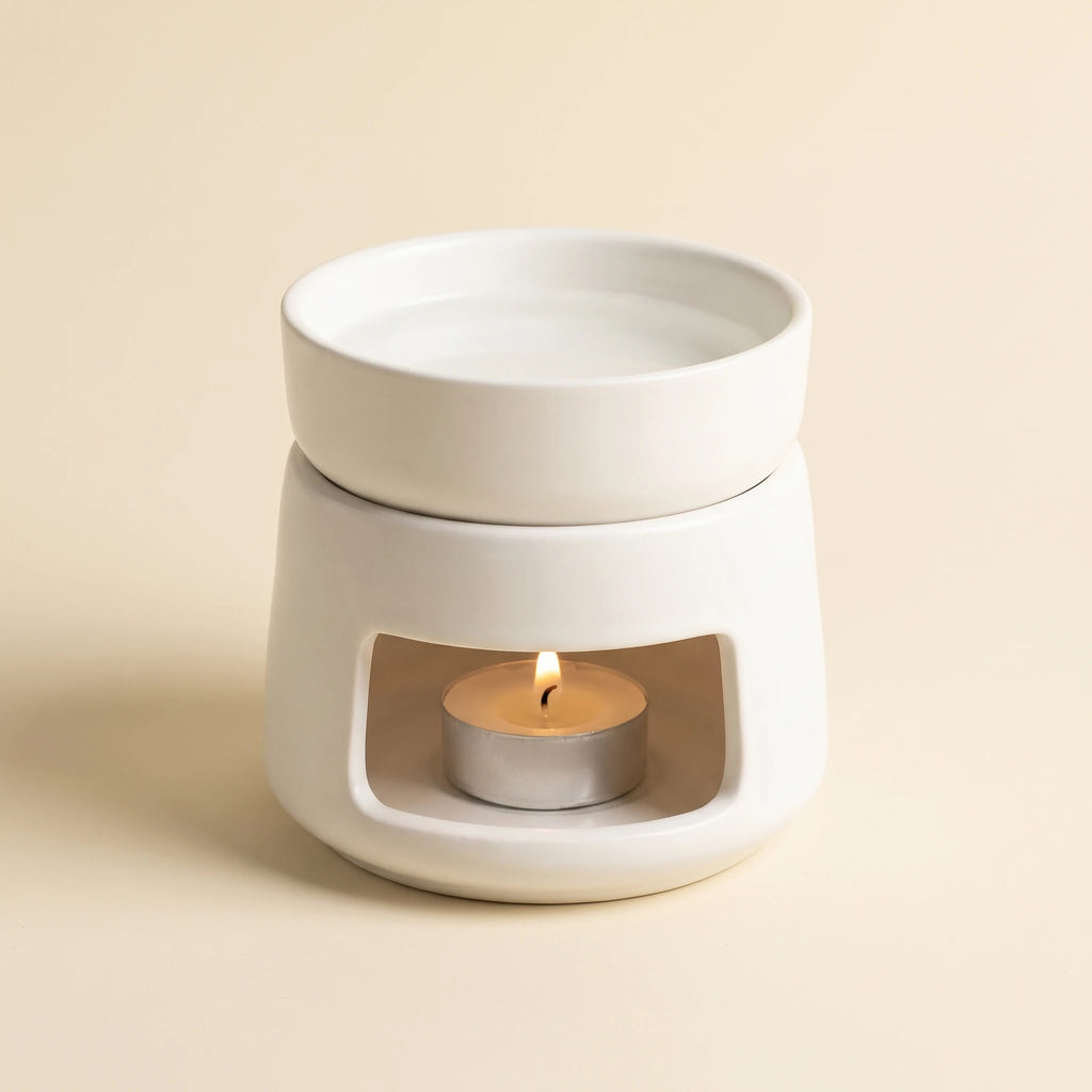 Keramik-Duftlampe mit abnehmbarer Schale — 10 cm