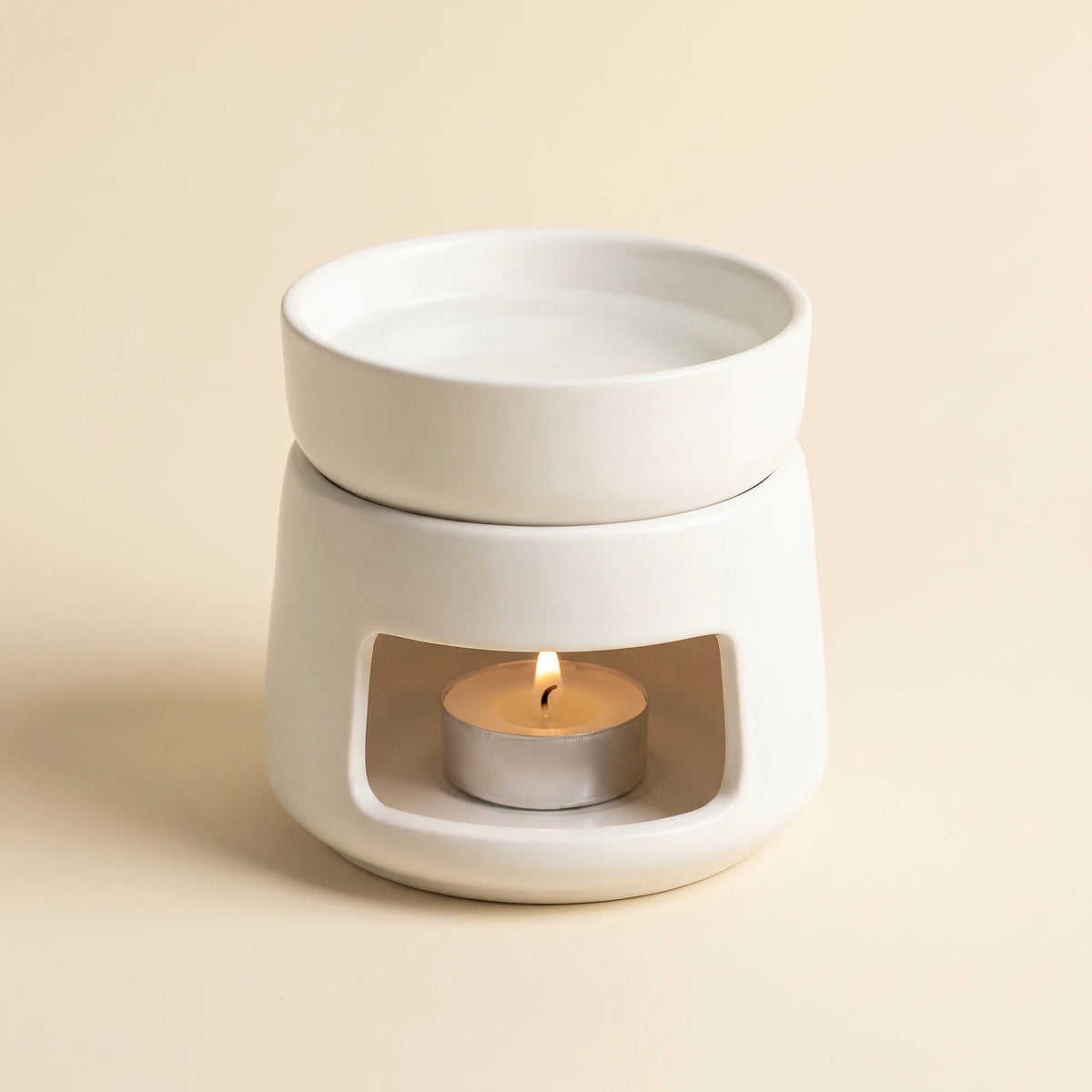 Keramik-Duftlampe mit abnehmbarer Schale — 10 cm