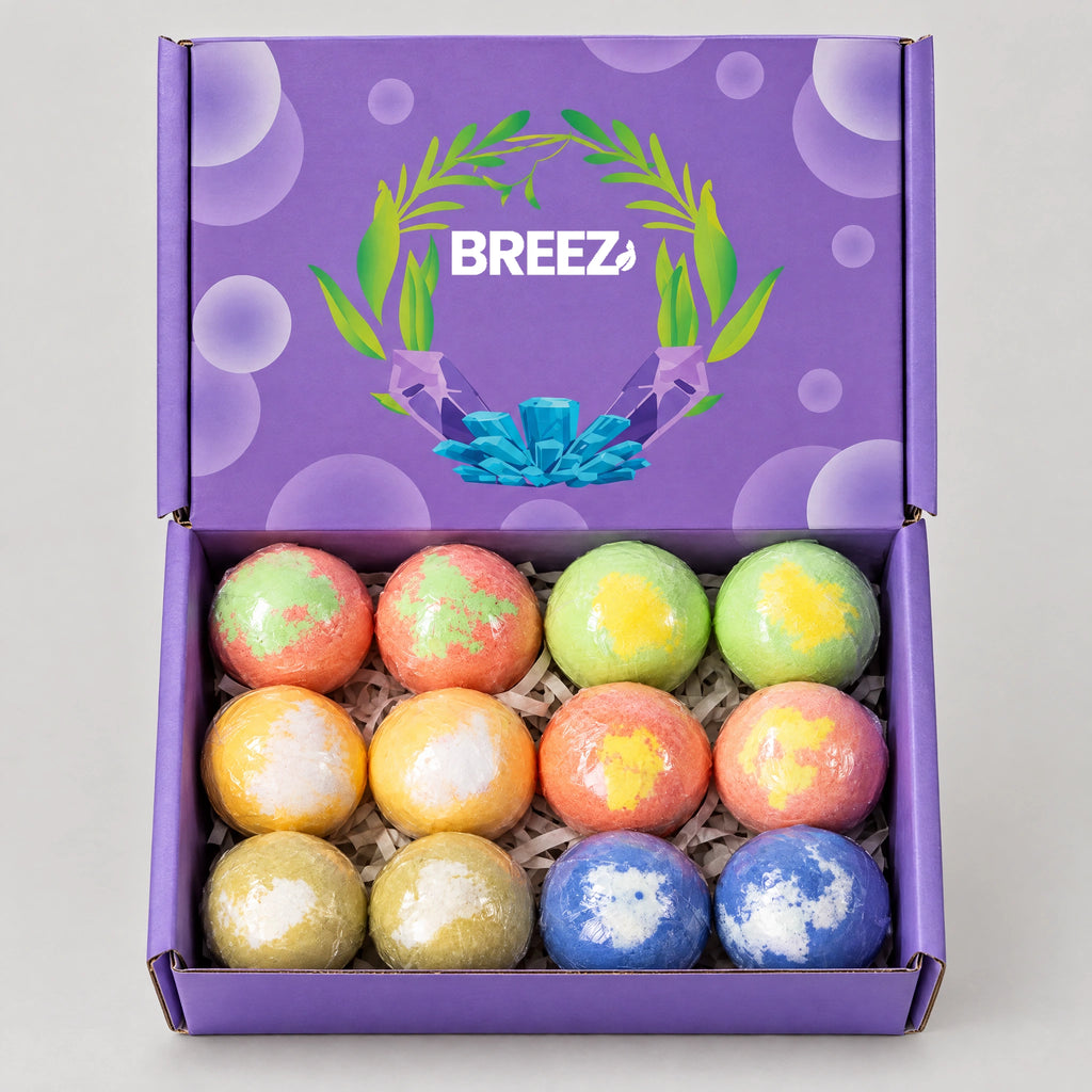 Coffret de 12 bombes de bain effervescentes