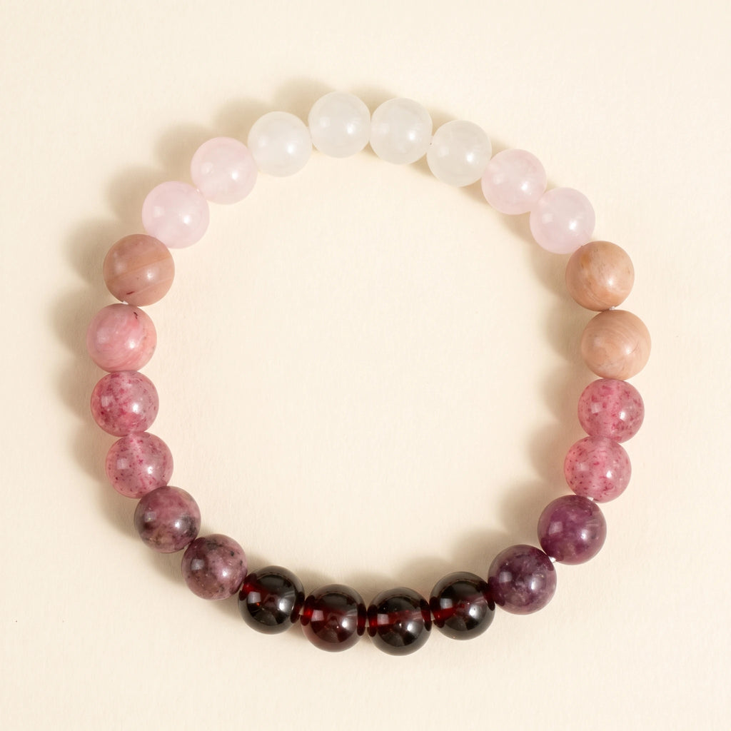 Bracelet élastique en perles naturelles 8 mm – Love Spell | Breez