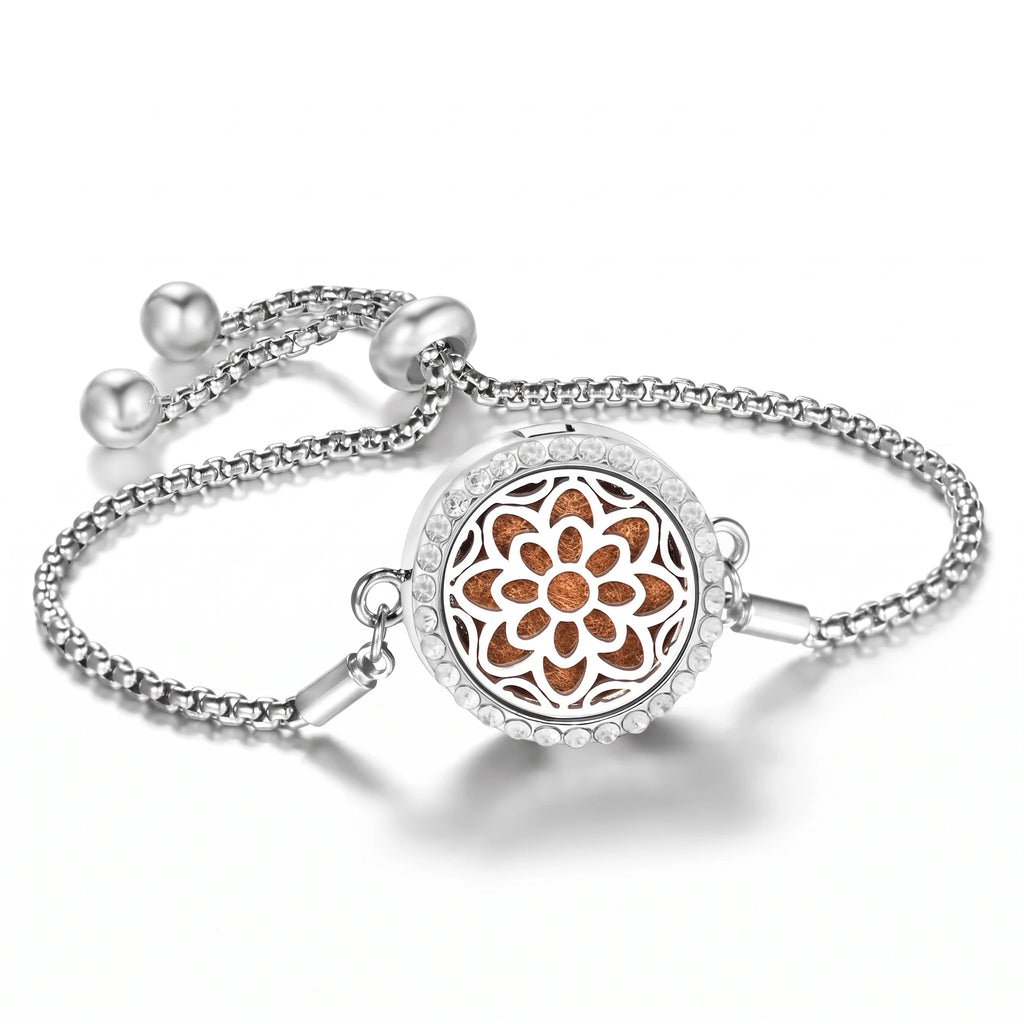 Bracelet Diffuseur d’Huiles Essentielles – Médaillon Ajustable