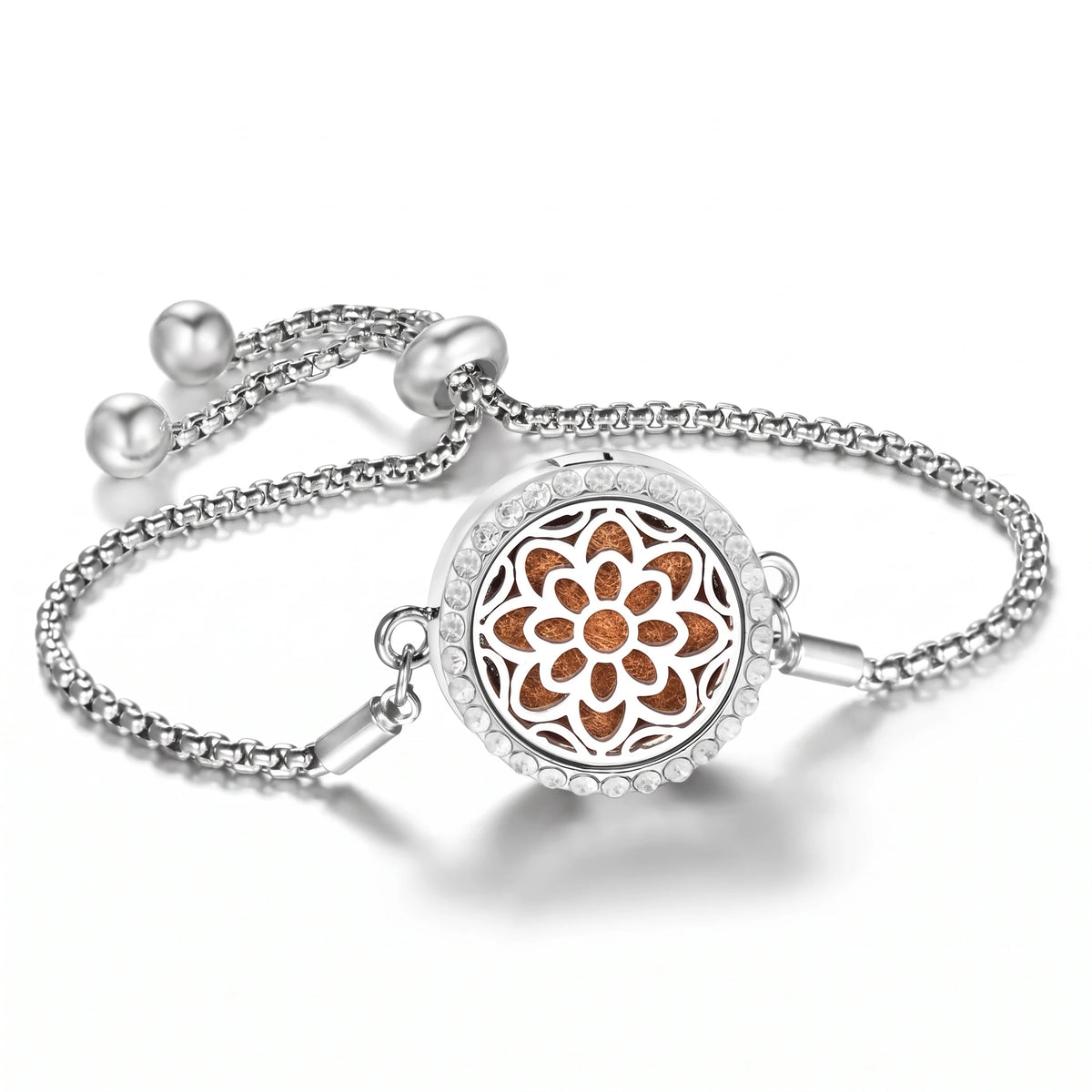 Bracelet Diffuseur d’Huiles Essentielles – Médaillon Ajustable