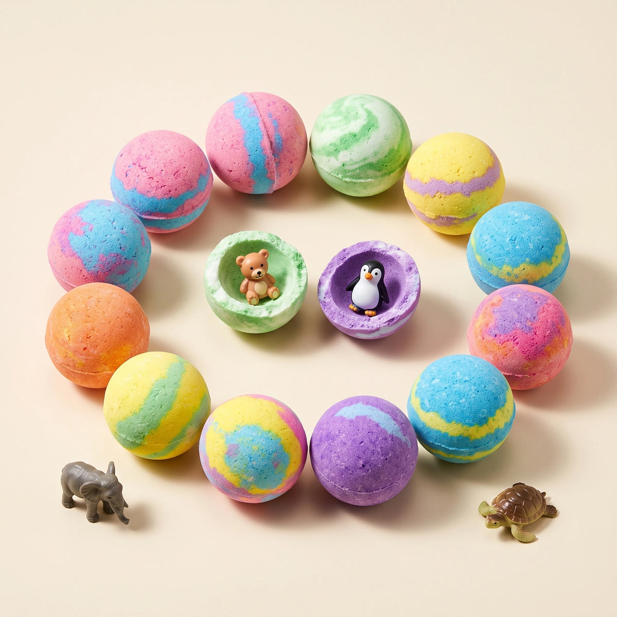 Coffret de 12 Bombes de Bain Surprise