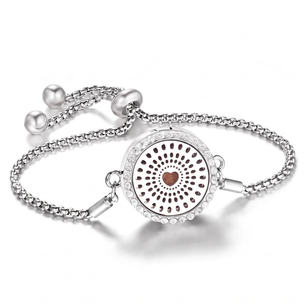 Bracelet Diffuseur d’Huiles Essentielles – Médaillon Ajustable