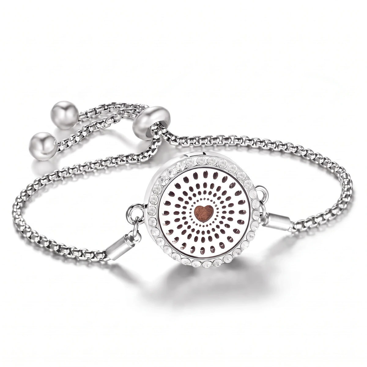 Bracelet Diffuseur d’Huiles Essentielles – Médaillon Ajustable