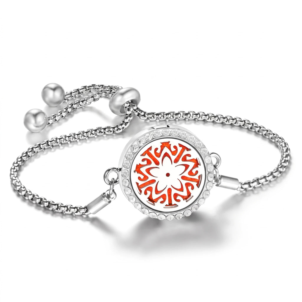 Bracelet Diffuseur d’Huiles Essentielles – Médaillon Ajustable