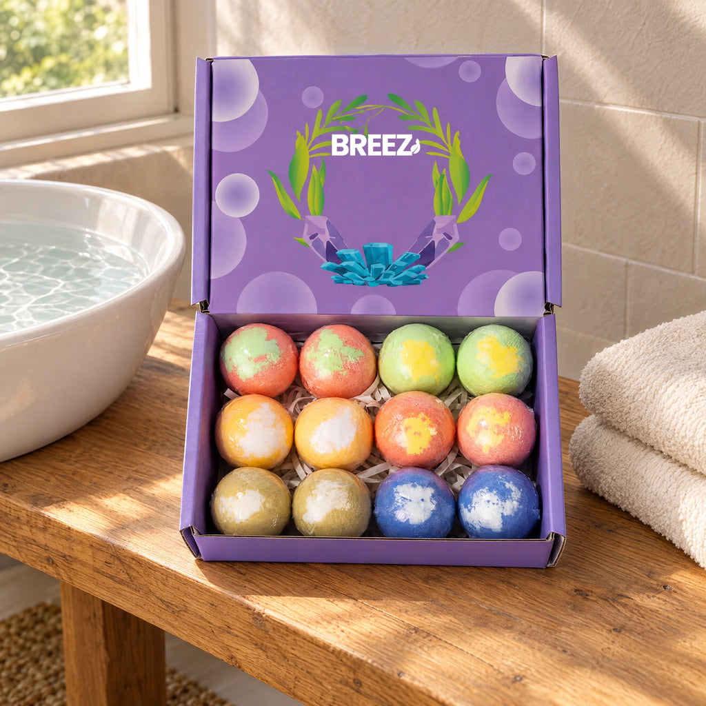 Coffret de 12 bombes de bain effervescentes