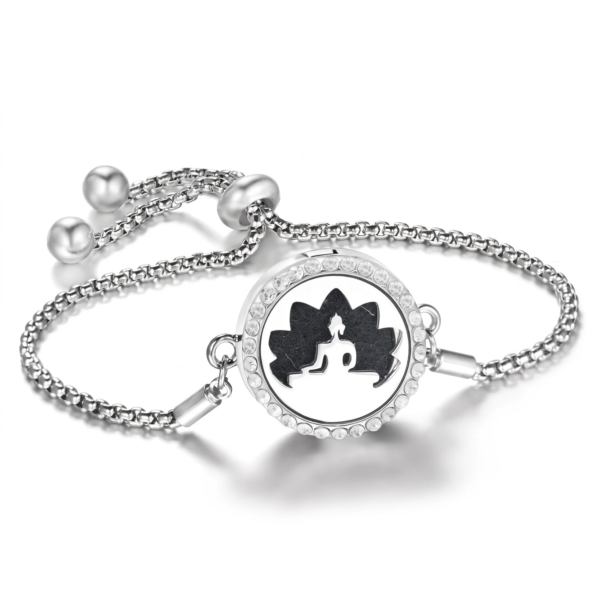 Bracelet Diffuseur d’Huiles Essentielles – Médaillon Ajustable