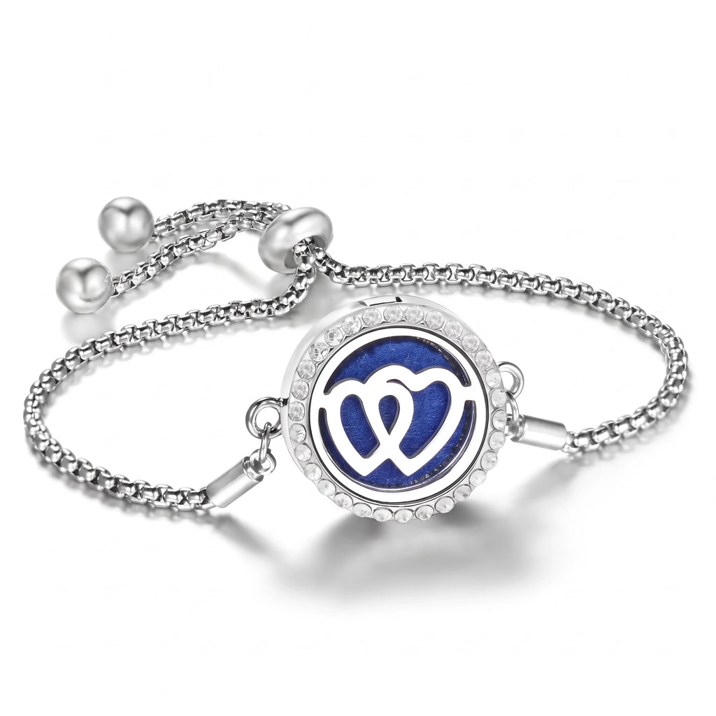 Bracelet Diffuseur d’Huiles Essentielles – Médaillon Ajustable