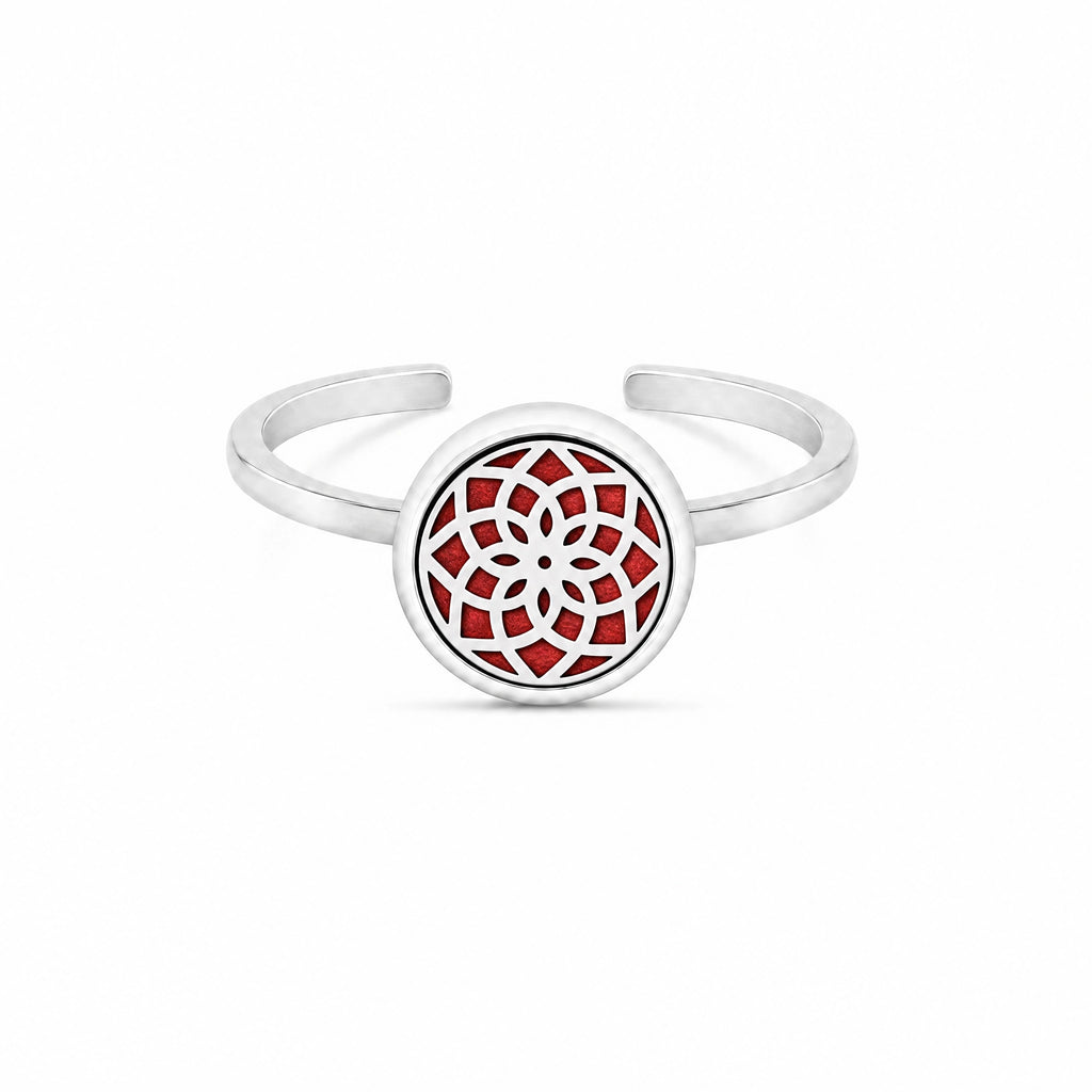 Bague Diffuseur d’Huiles Essentielles Ajustable — Motif au Choix
