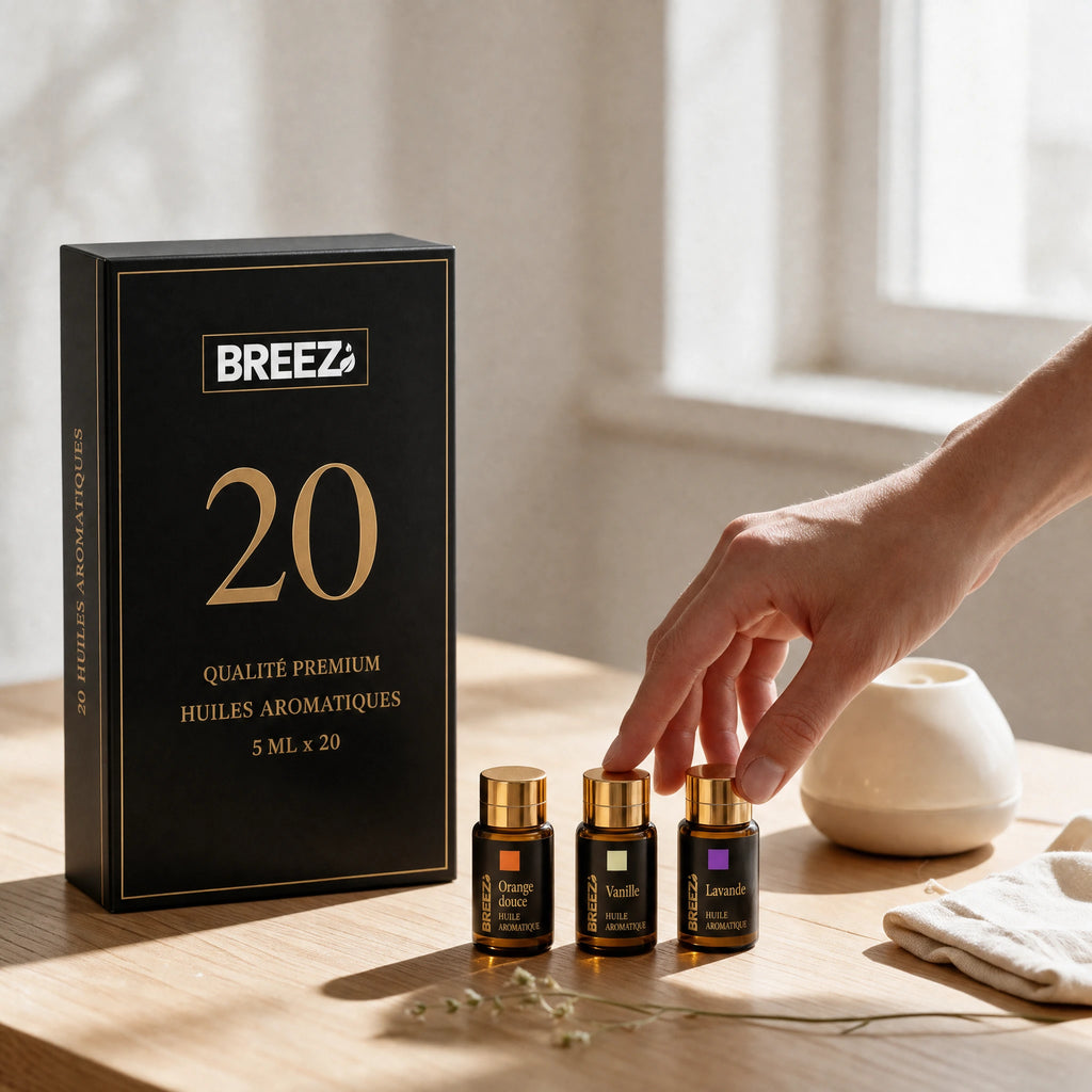 Set mit 20 aromatischen Ölen 5 ml | Breez