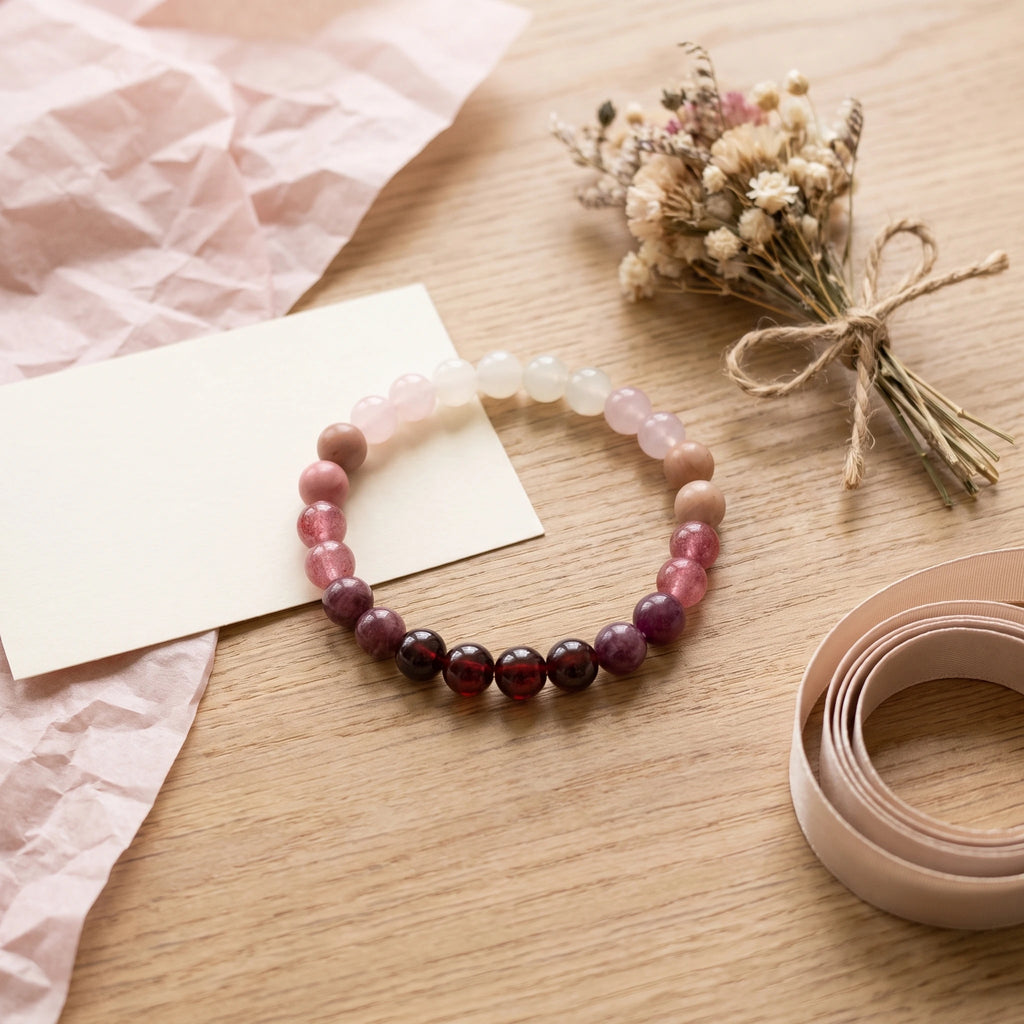 Bracelet élastique en perles naturelles 8 mm – Love Spell | Breez
