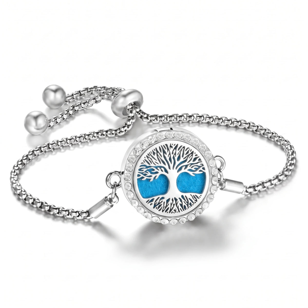 Bracelet Diffuseur d’Huiles Essentielles – Médaillon Ajustable