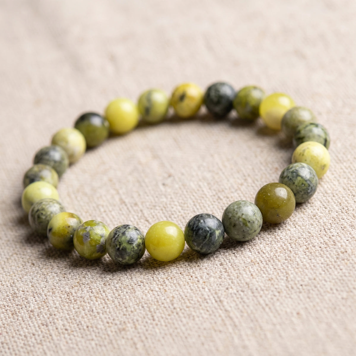 Bracelet élastique en perles 8 mm – Healthy | Breez