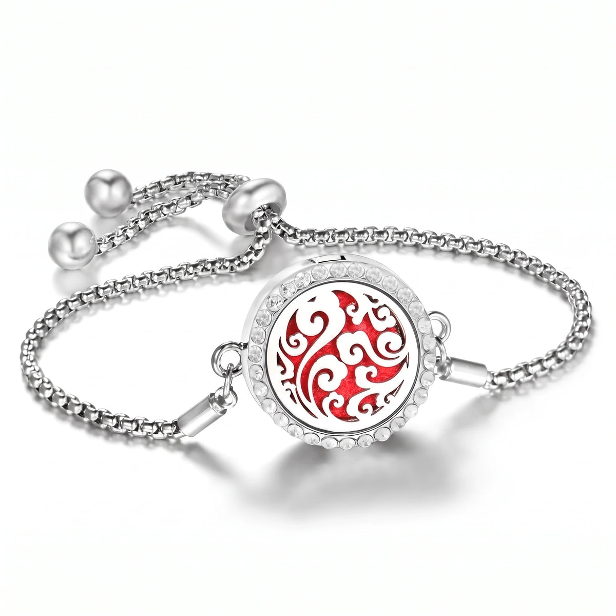 Bracelet Diffuseur d’Huiles Essentielles – Médaillon Ajustable