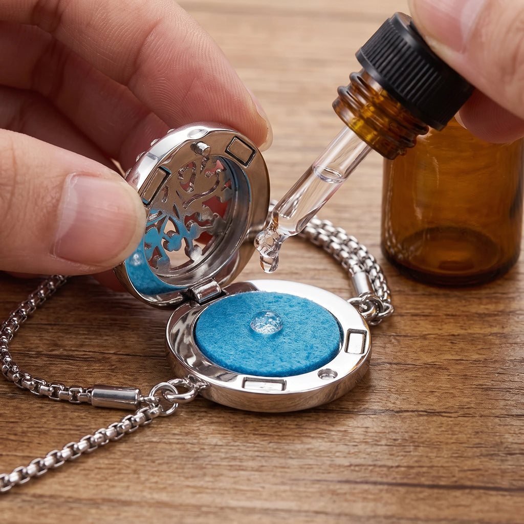 Bracelet Diffuseur d’Huiles Essentielles – Médaillon Ajustable