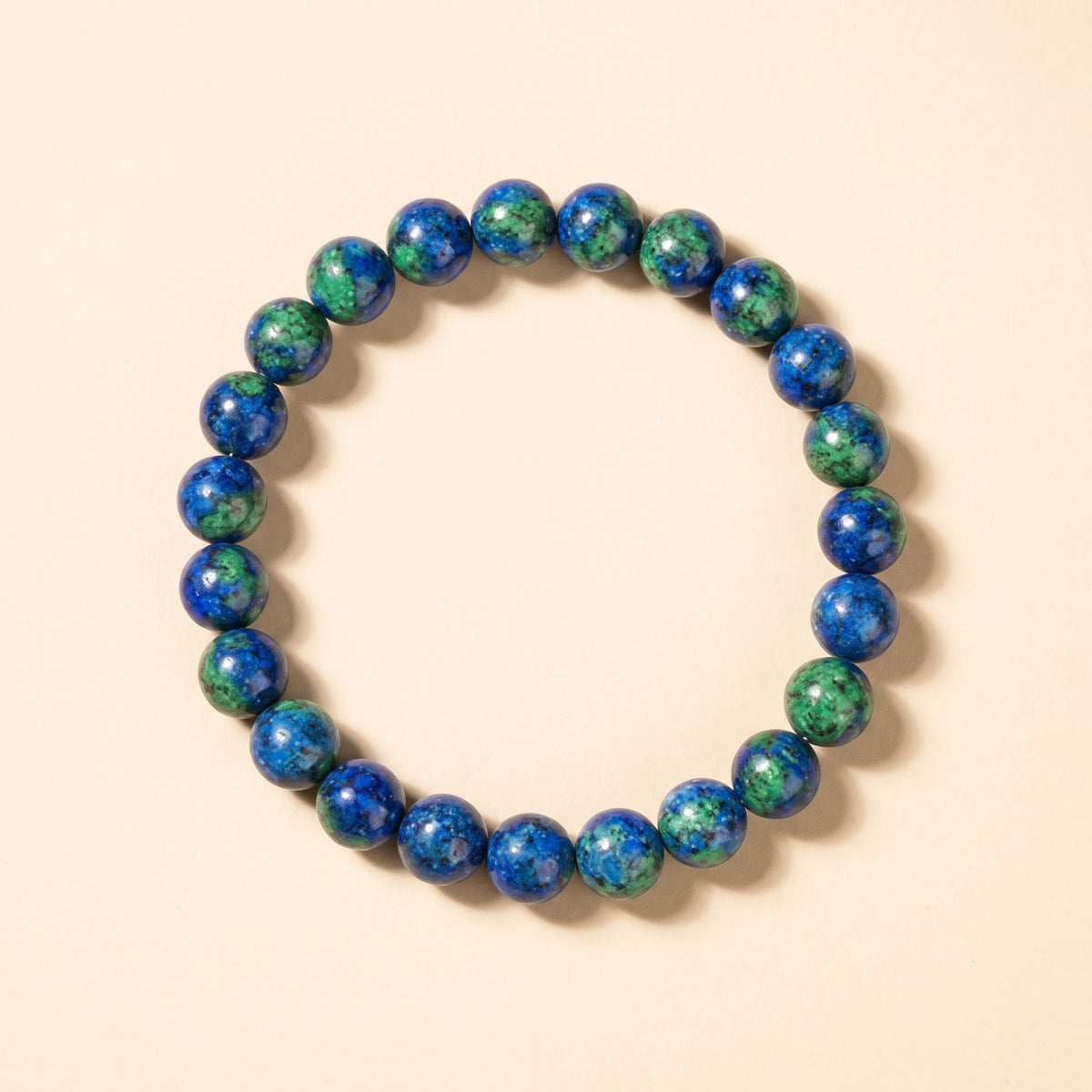 Bracelet élastique en perles naturelles 8 mm – Lapis lazuli | Breez