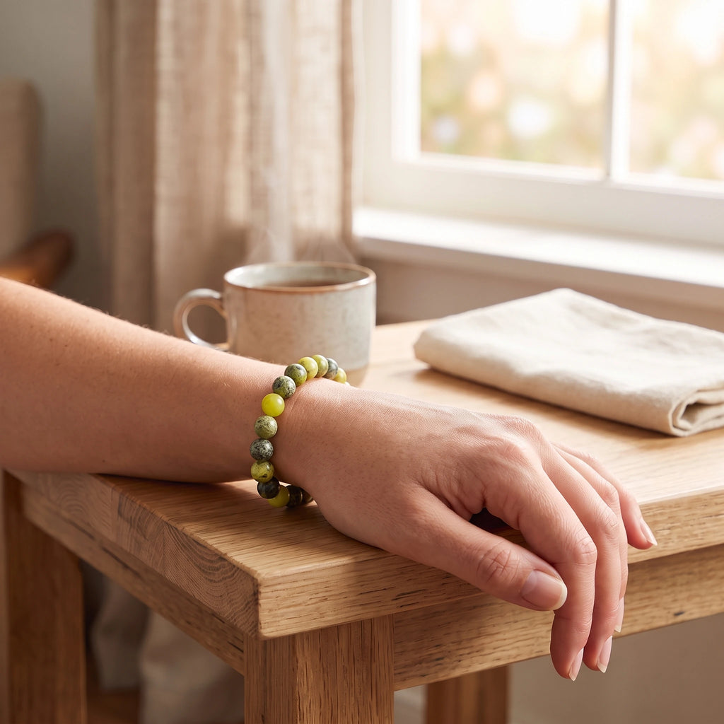Bracelet élastique en perles 8 mm – Healthy | Breez