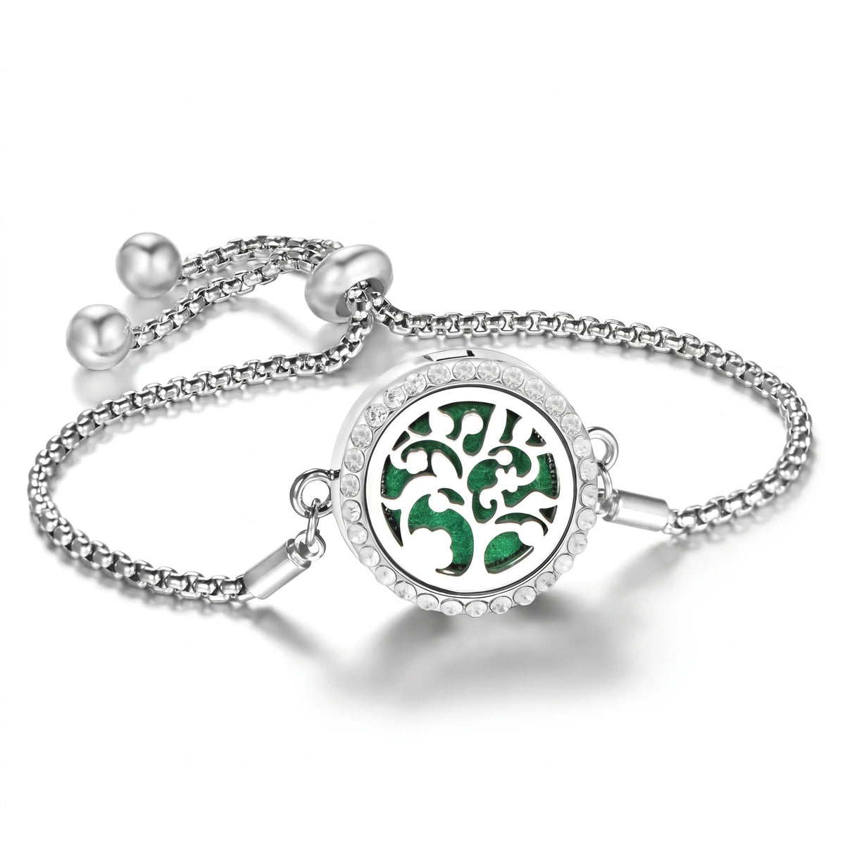 Bracelet Diffuseur d’Huiles Essentielles – Médaillon Ajustable
