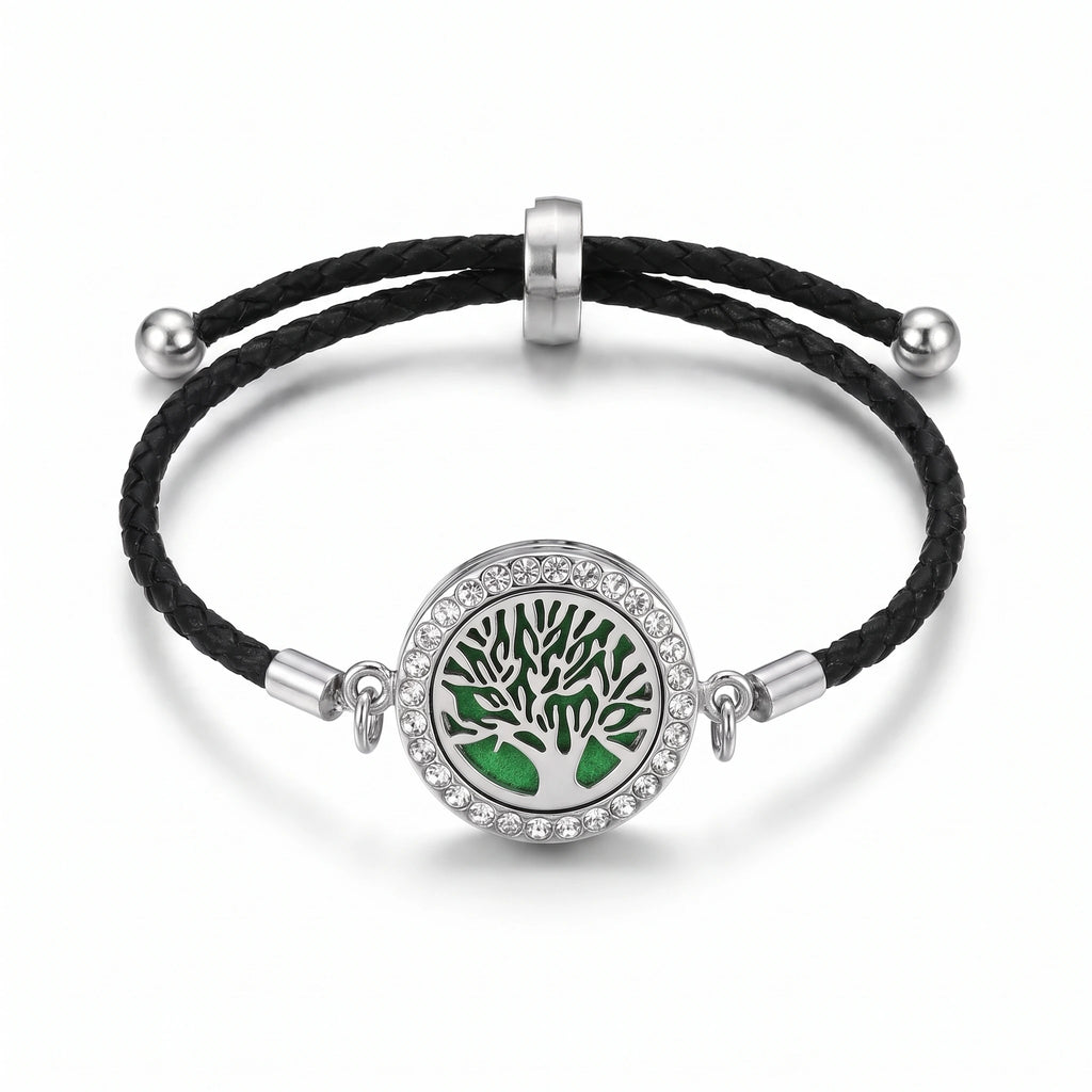 Bracelet diffuseur motif Arbre ramifié sur fond blanc