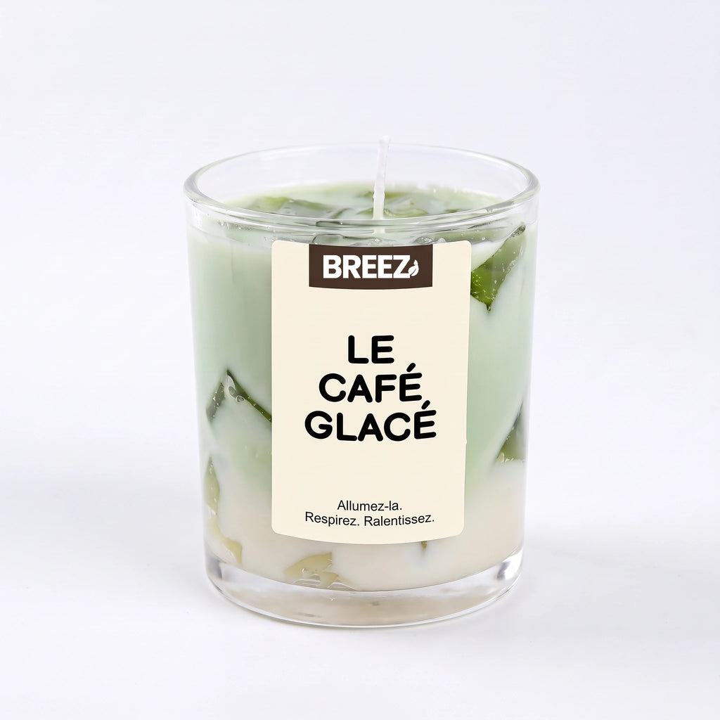 Packshot Bougie gel Latte Nuage Matcha Grand sur fond blanc