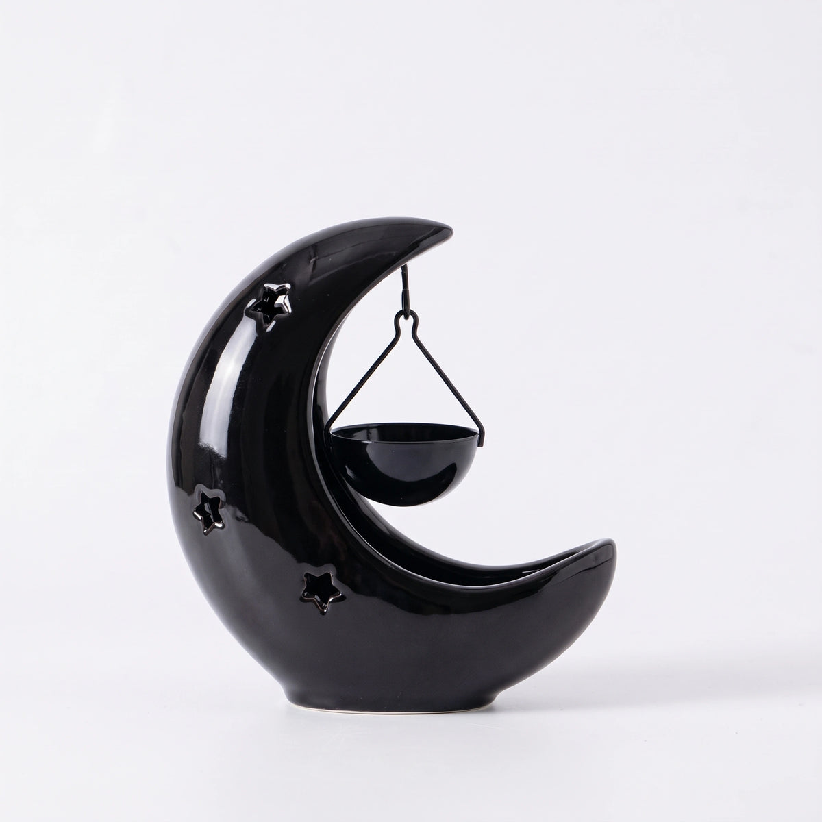 Brûleur d'huiles essentielles Lune en céramique