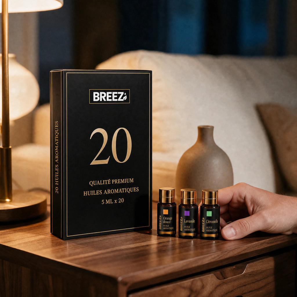 Set mit 20 aromatischen Ölen 5 ml | Breez