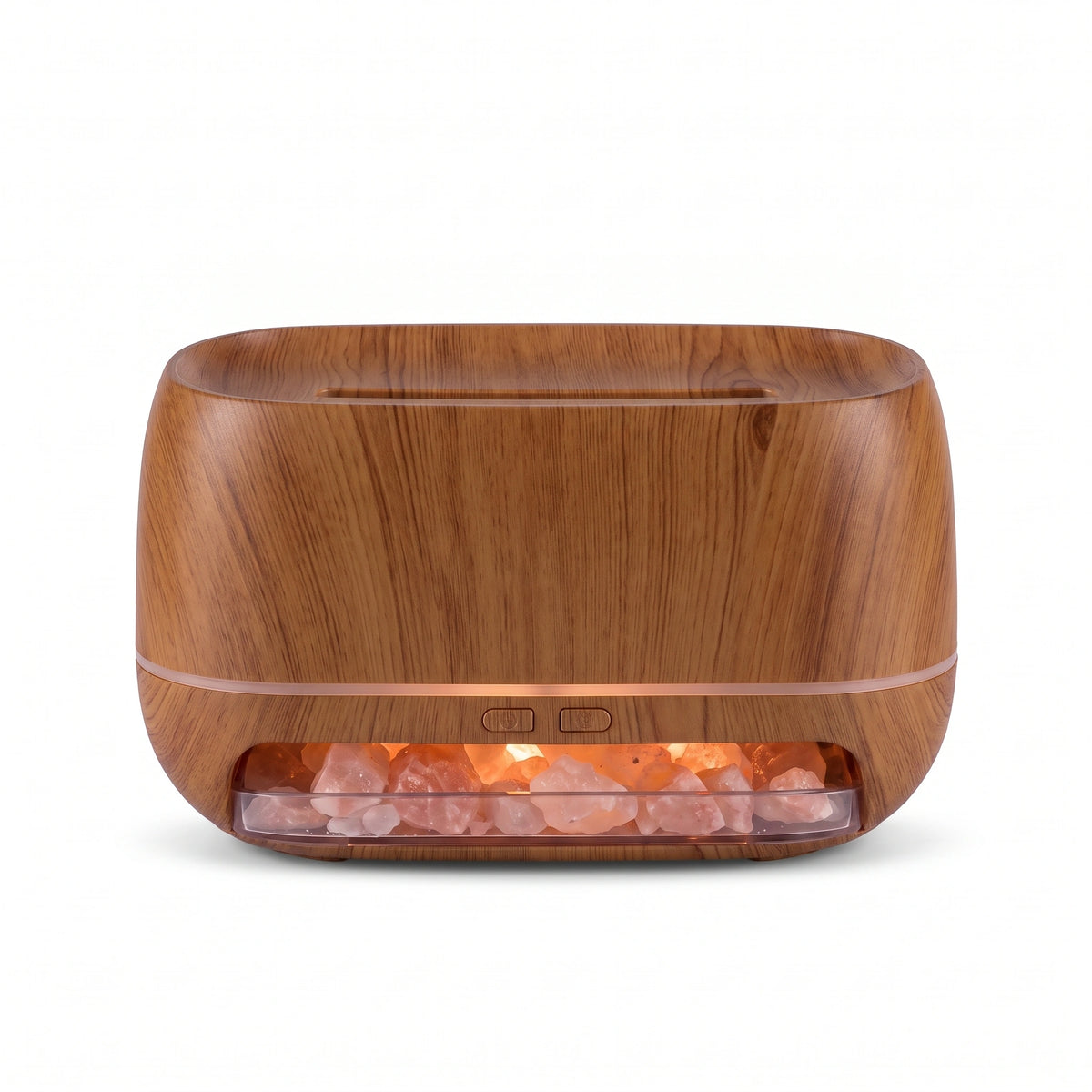 Diffuseur Flamme 3D aux Cristaux de Sel – Effet bois