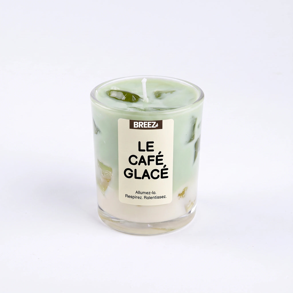Packshot Bougie gel Latte Nuage Matcha Petit sur fond blanc