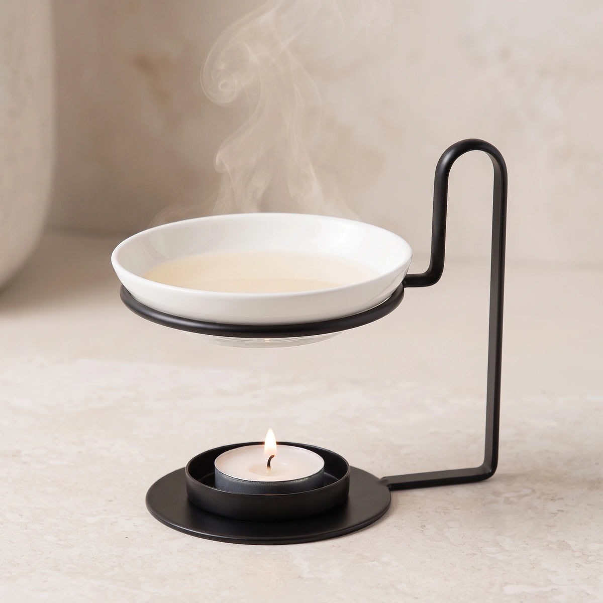 Brûle-parfum Céramique à Bougie Chauffe-Plat — 77 ml