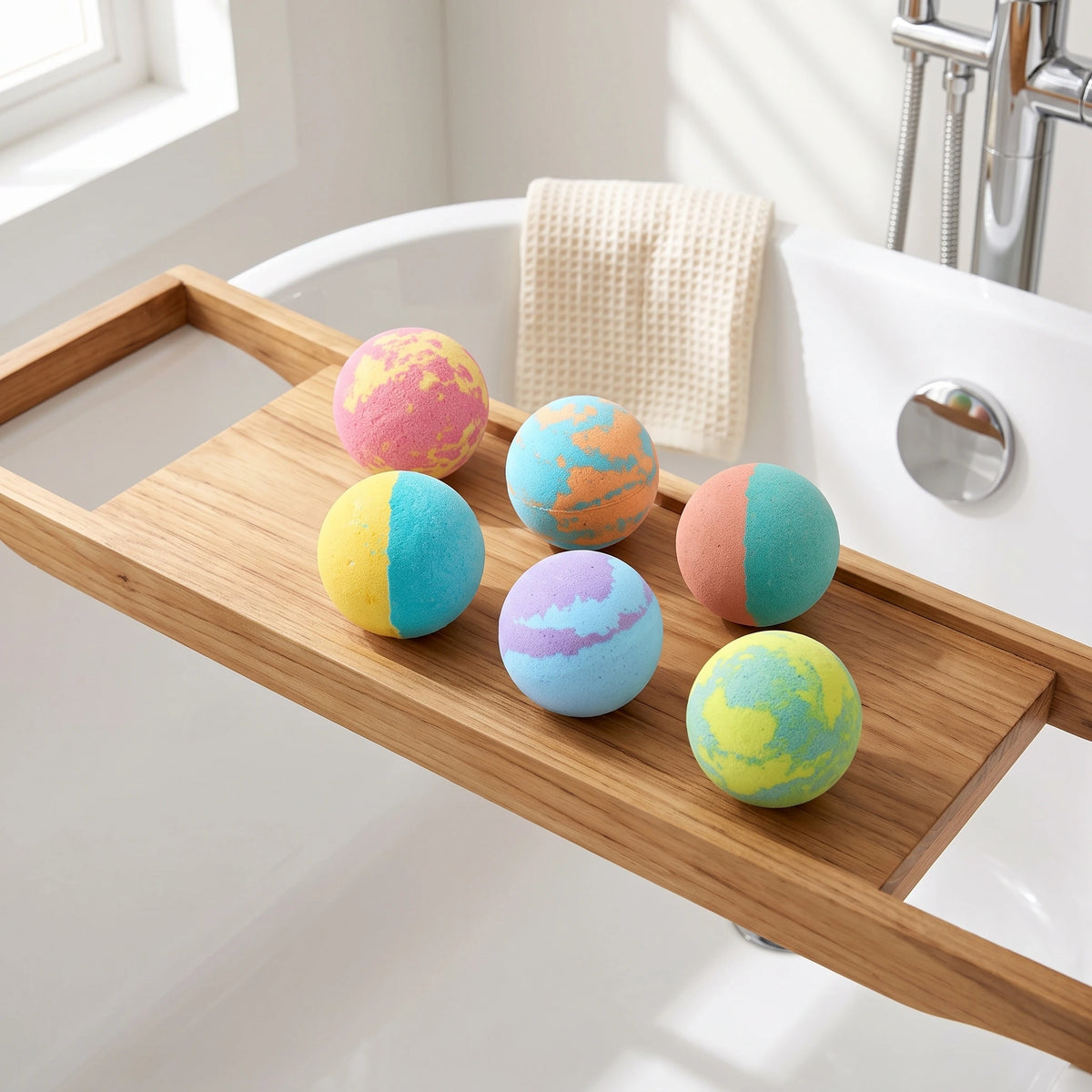 Coffret de 6 Bombes de Bain Colorées