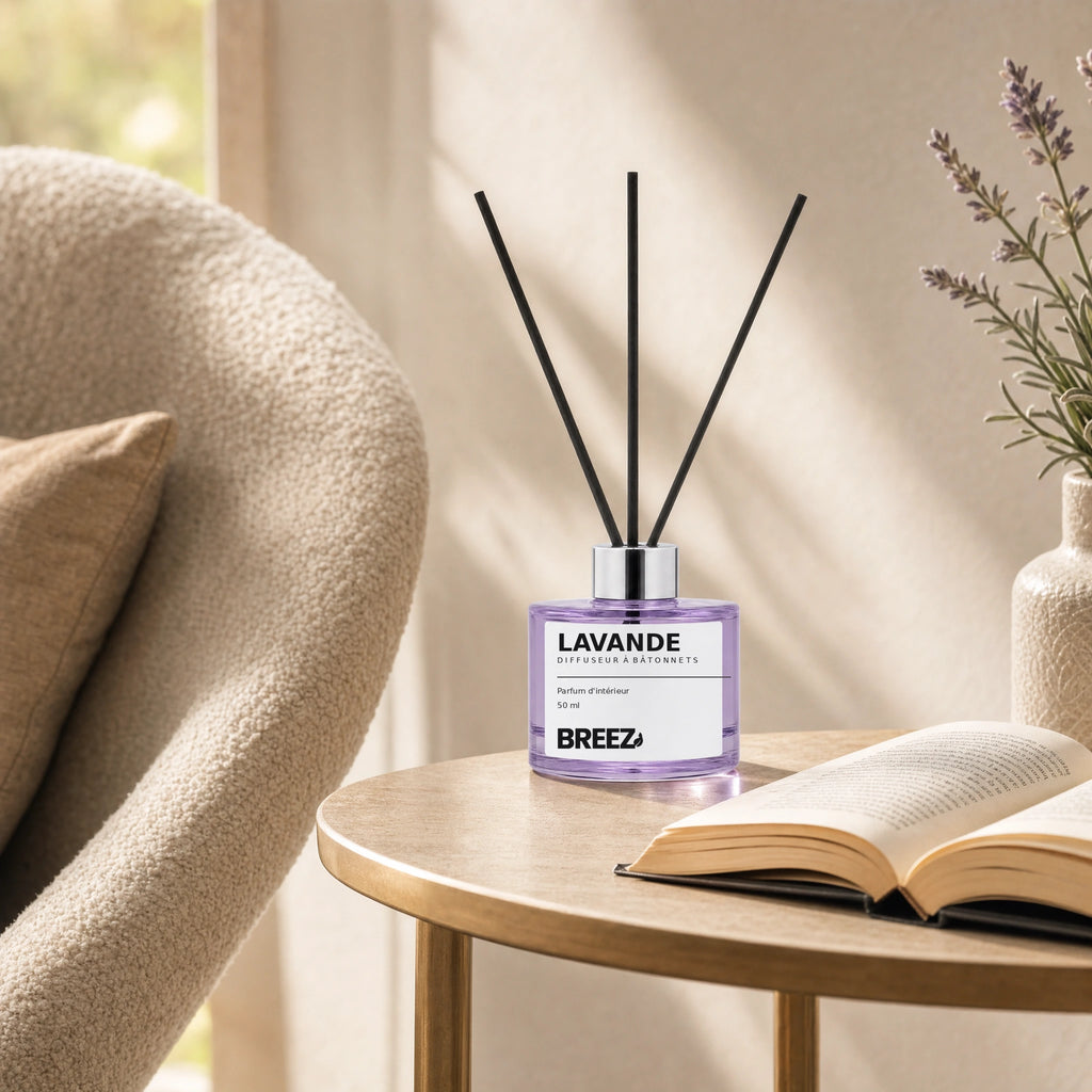 Diffuseur à bâtonnets 50 ml – 9 senteurs