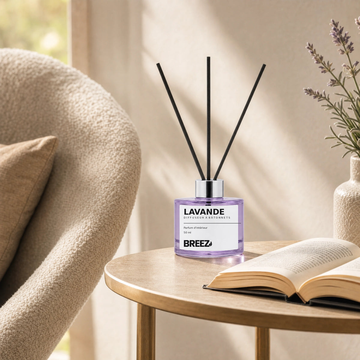 Diffuseur à bâtonnets 50 ml – 9 senteurs