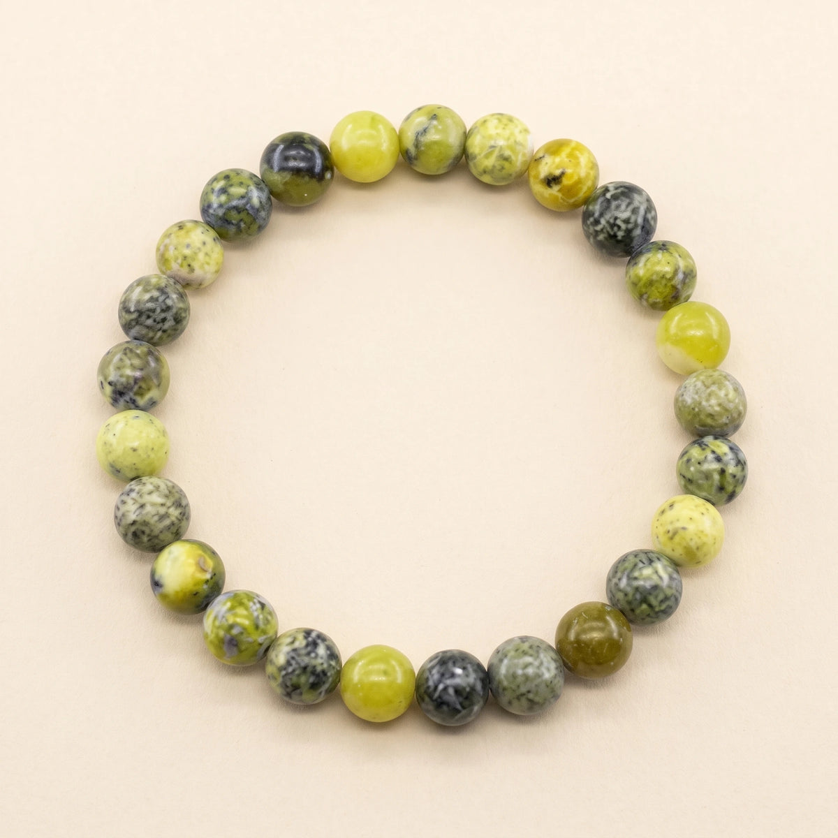 Bracelet élastique en perles 8 mm – Healthy | Breez