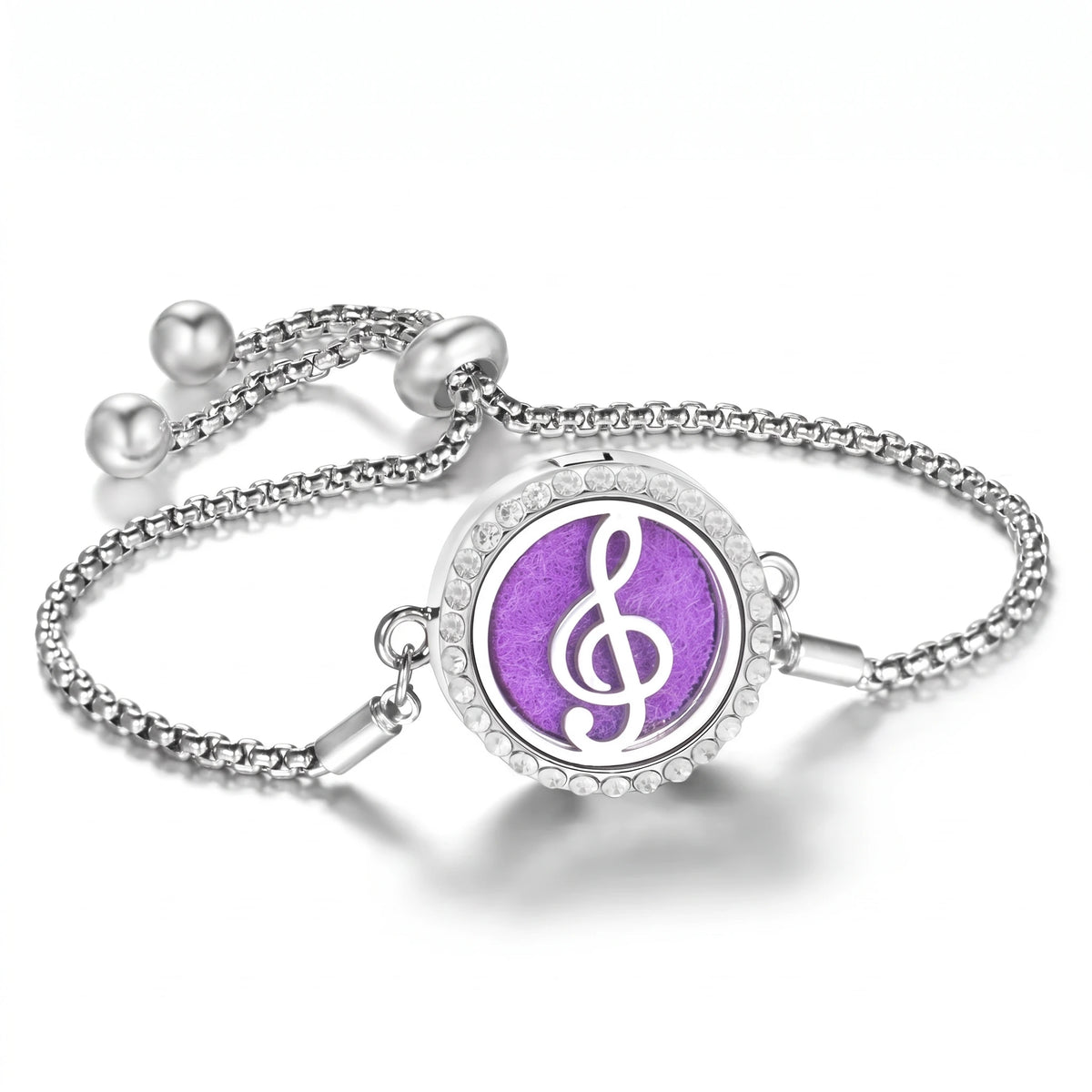 Bracelet Diffuseur d’Huiles Essentielles – Médaillon Ajustable