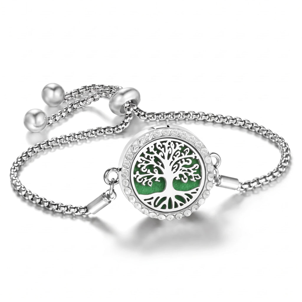 Bracelet Diffuseur d’Huiles Essentielles – Médaillon Ajustable
