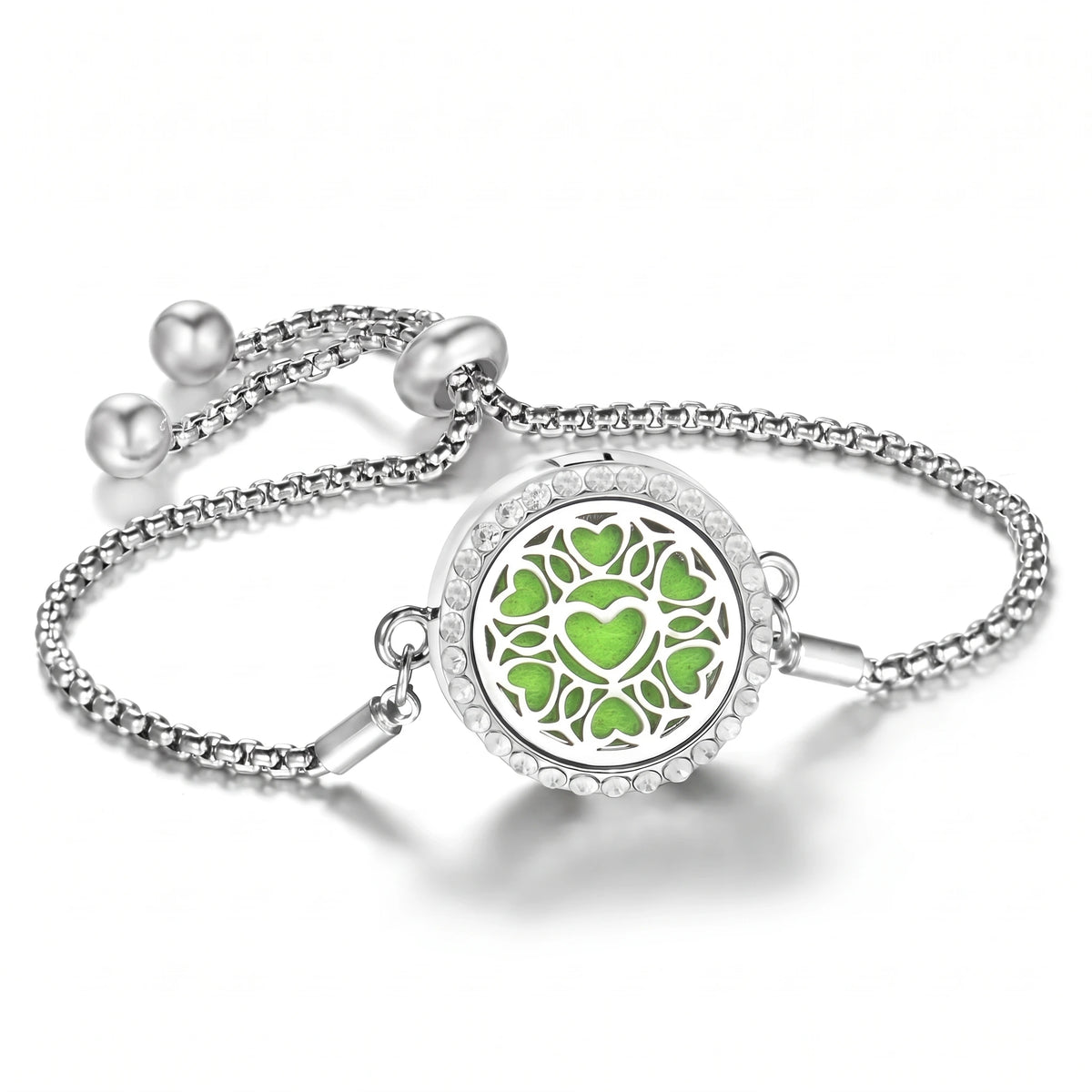 Bracelet Diffuseur d’Huiles Essentielles – Médaillon Ajustable
