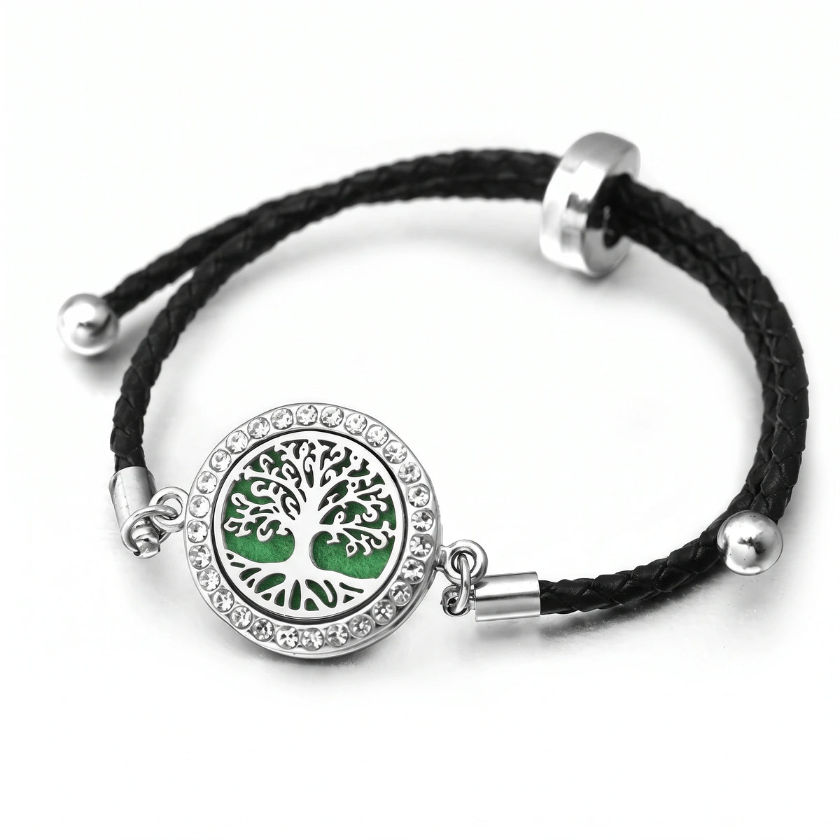Bracelet diffuseur motif Arbre de vie classique sur fond blanc