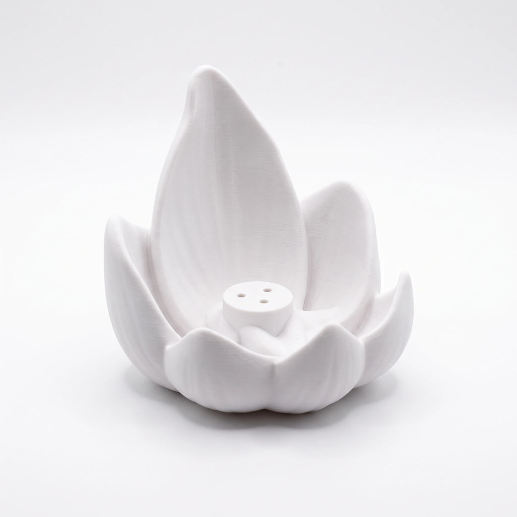 Packshot du porte-encens Lotus Blanc