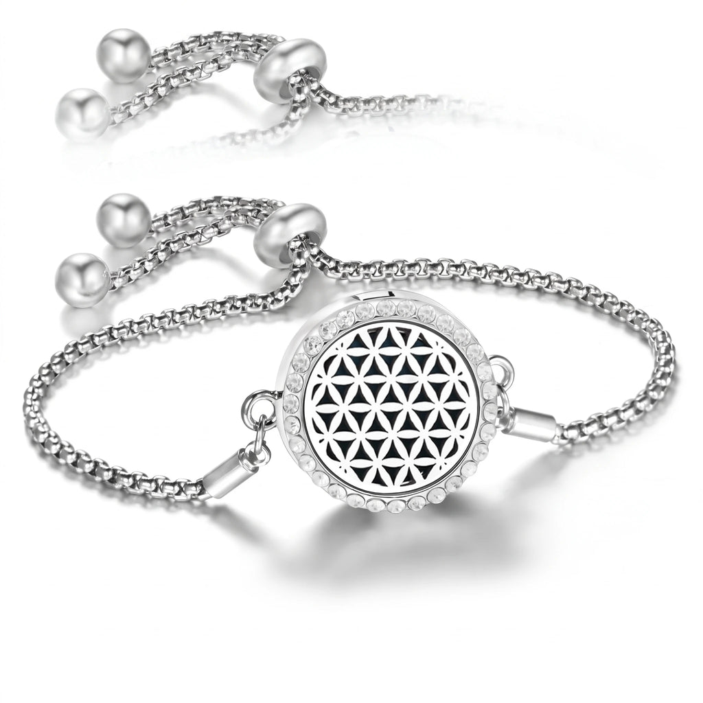 Bracelet Diffuseur d’Huiles Essentielles – Médaillon Ajustable