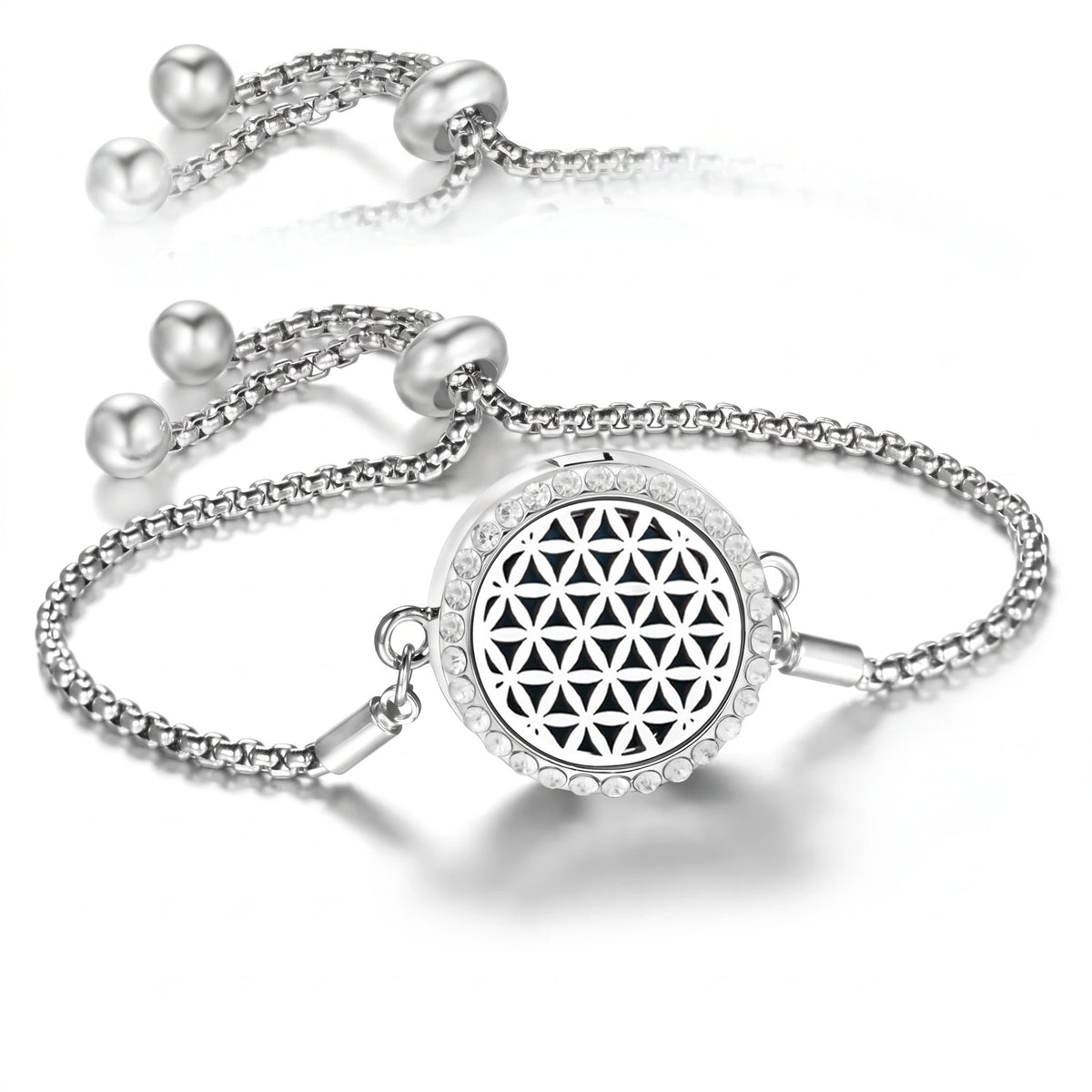 Bracelet Diffuseur d’Huiles Essentielles – Médaillon Ajustable