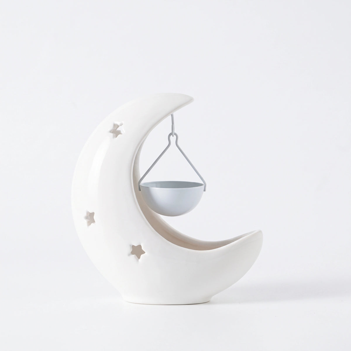Brûleur d'huiles essentielles Lune en céramique