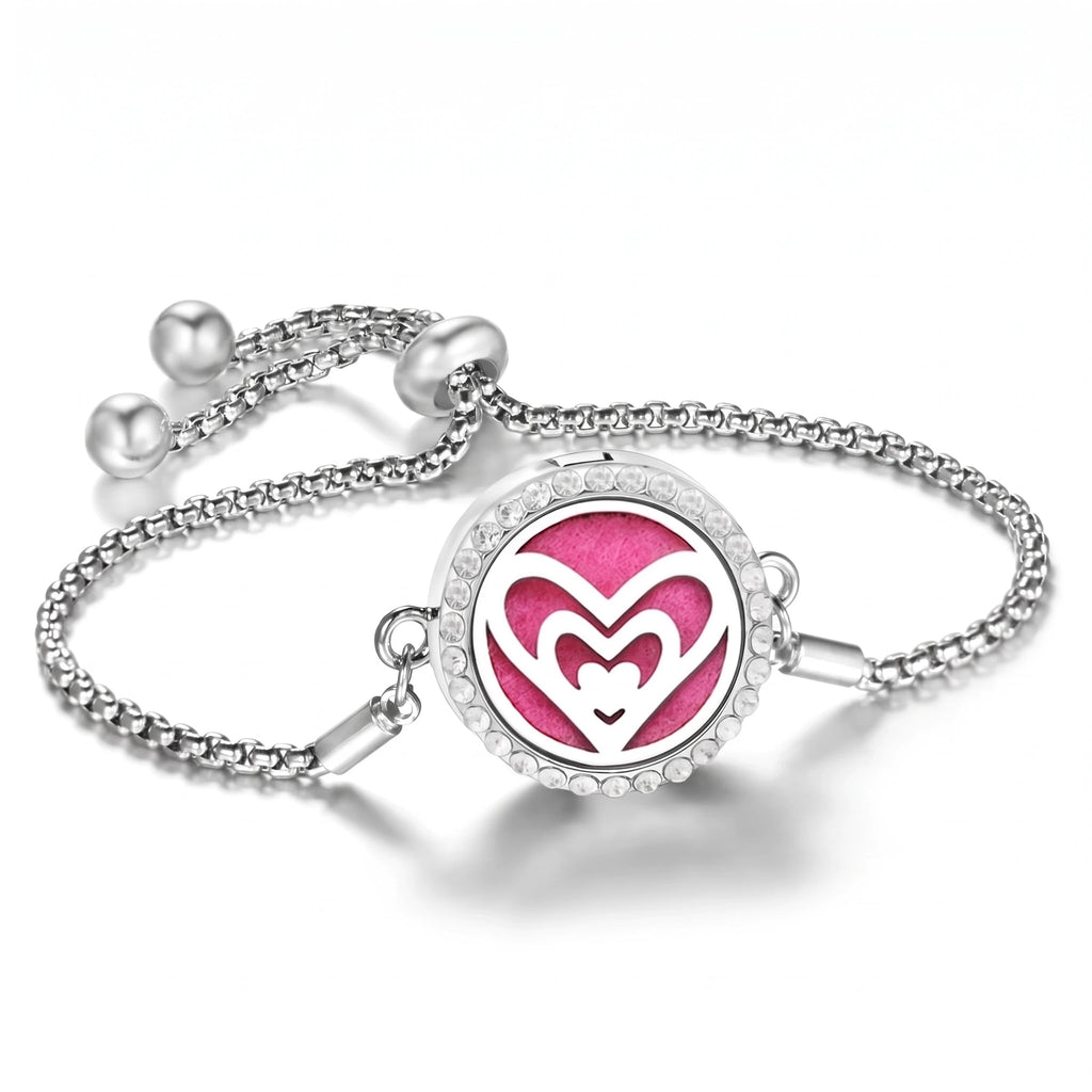Bracelet Diffuseur d’Huiles Essentielles – Médaillon Ajustable