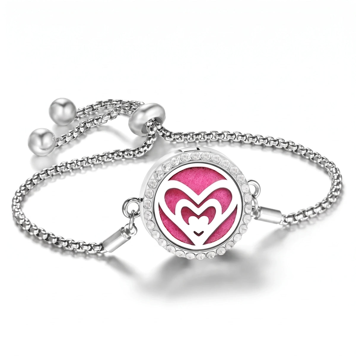 Bracelet Diffuseur d’Huiles Essentielles – Médaillon Ajustable
