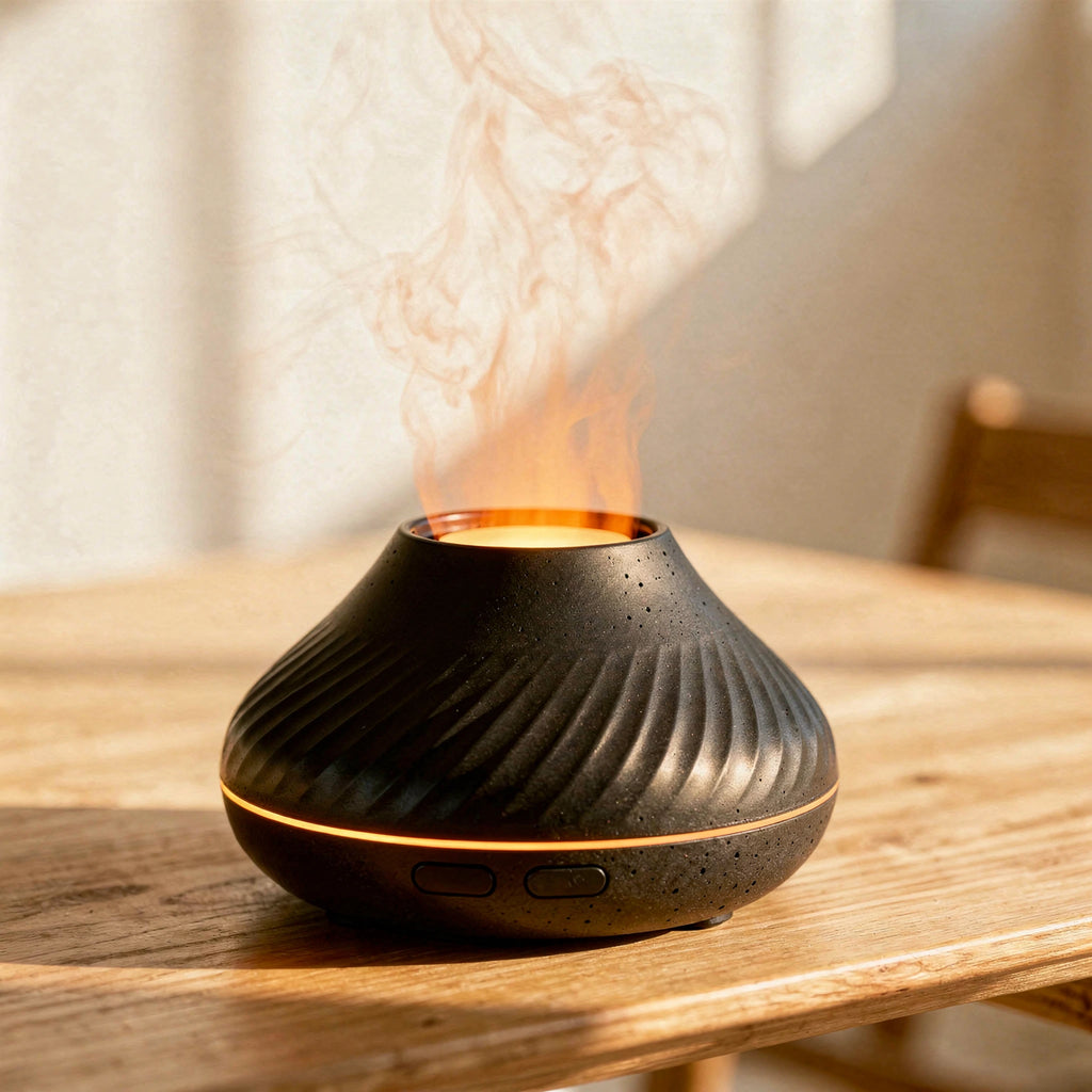 Diffuseur d’arômes volcanique 130 ml – Effet flamme