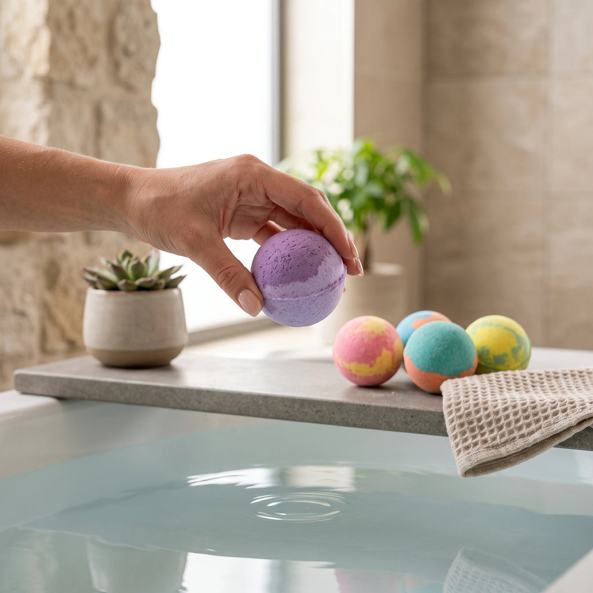 Coffret de 6 Bombes de Bain Colorées