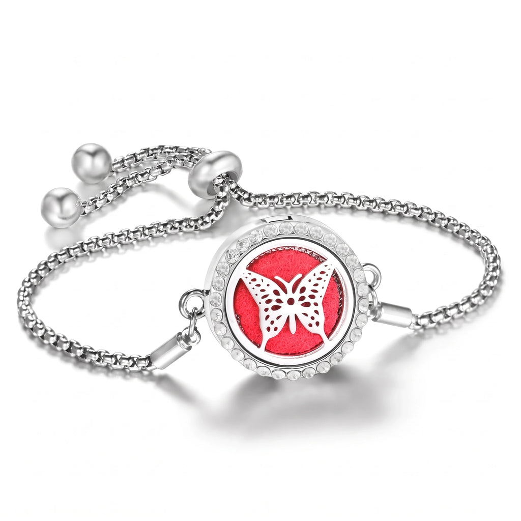Bracelet Diffuseur d’Huiles Essentielles – Médaillon Ajustable