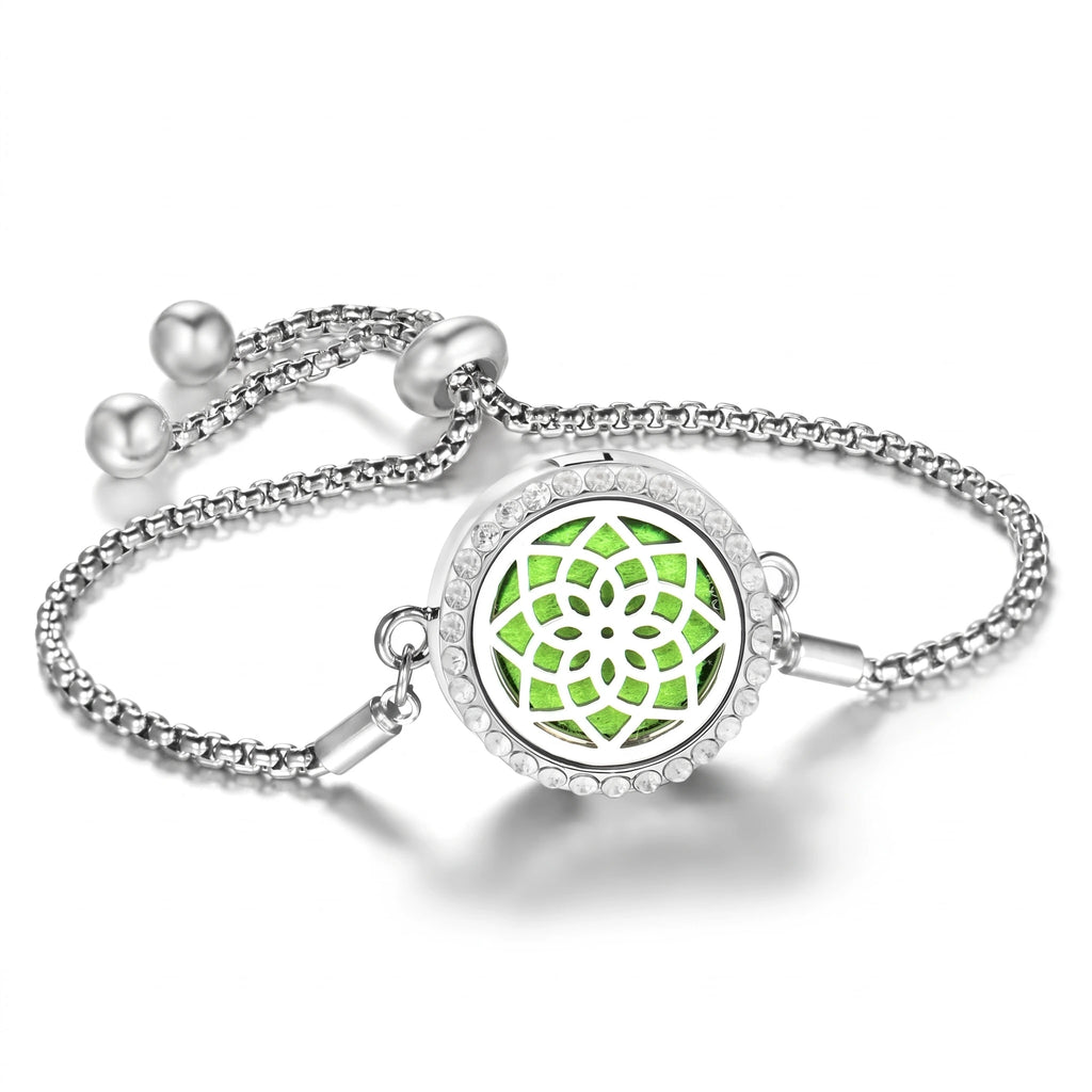 Bracelet Diffuseur d’Huiles Essentielles – Médaillon Ajustable